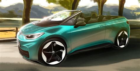 Volkswagen reveal sketches of a potential convertible ID.3 electric car