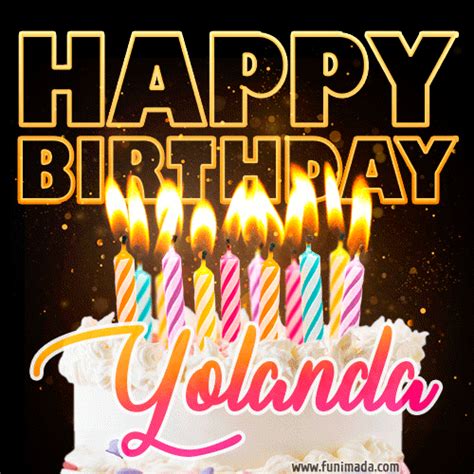 Happy Birthday Yolanda GIFs - Download on Funimada.com