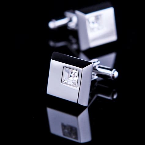 Silver Gemstone Cufflinks | Free Shipping | Gentleman's Guru