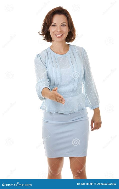 Business woman handshake stock image. Image of portrait - 33118301