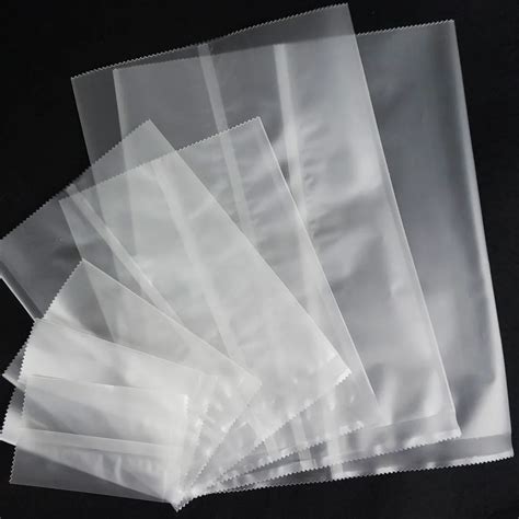 100 Unids / 18x26 Cm Mate Plástico Transparente Bolsa Plana, Bolsa De ...