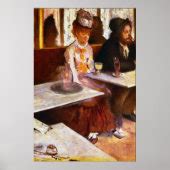 Absinthe Drinkers by Edgar Degas Poster | Zazzle