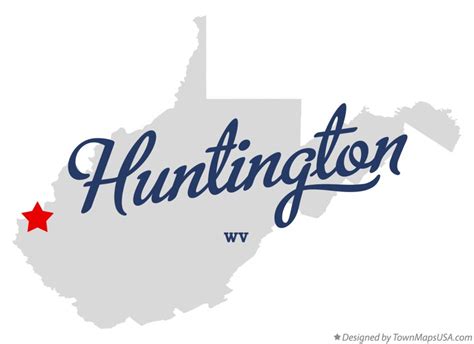 Map of Huntington, WV, West Virginia