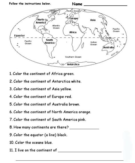 14 2nd Grade Geography Worksheets / worksheeto.com