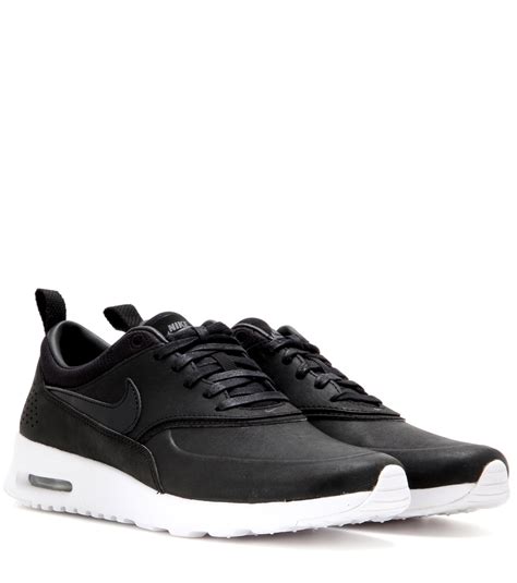 Lyst - Nike Air Max Thea Jolie Leather Sneakers in Black