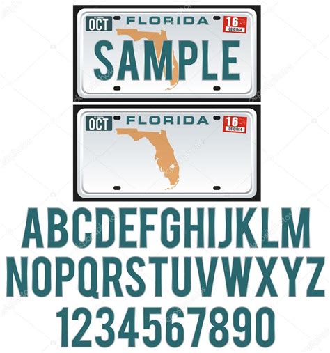 Florida License Plate Template