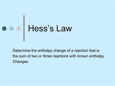 Hess' Law