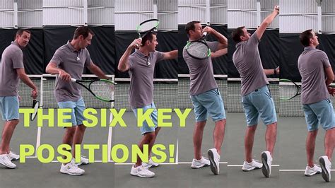 Beginner Tennis Serve Course Part 3 - Six Key Positions - YouTube