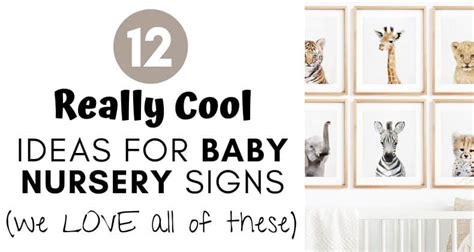 12 Really Cool Ideas for Baby Nursery Signs (we LOVE all of these)