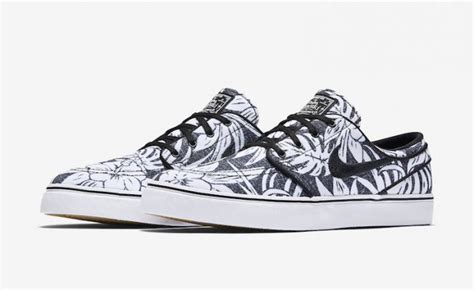 Nike SB Stefan Janoski Canvas Premium Floral Black White - SBD