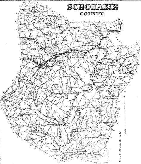 1866 Map Schoharie County