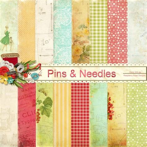 Pins and Needles Paper Set - Etsy