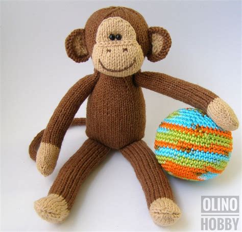 Knitted Monkey toy | Monkey pattern, Knitted animals, Knitting projects