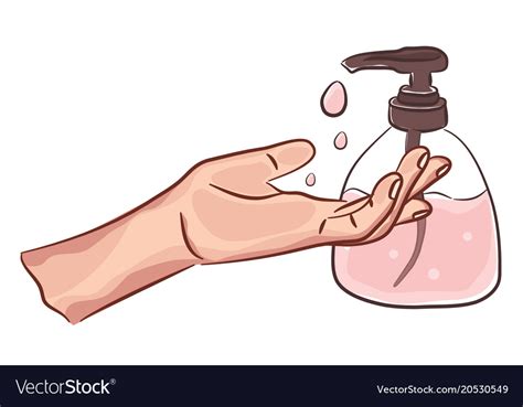 Washing clean hands with soap handwashing Vector Image