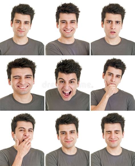 Man face expressions stock photo. Image of male, shouting - 32442496