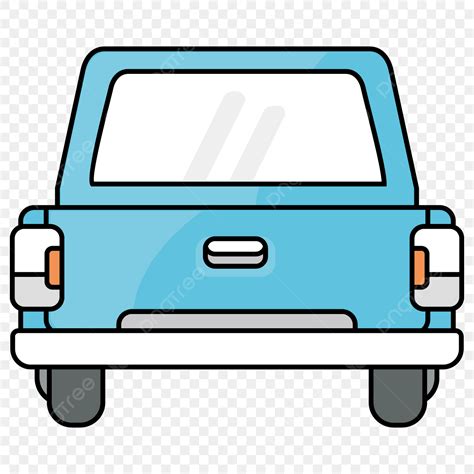 Car Back View Clipart Hd PNG, Back View Pick Up Car Cartoon, Car, Pick Up, Truck PNG Image For ...