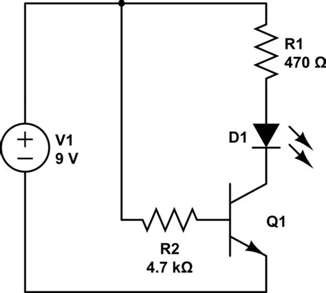 Single LED single transistor circuit not working - Electrical ...