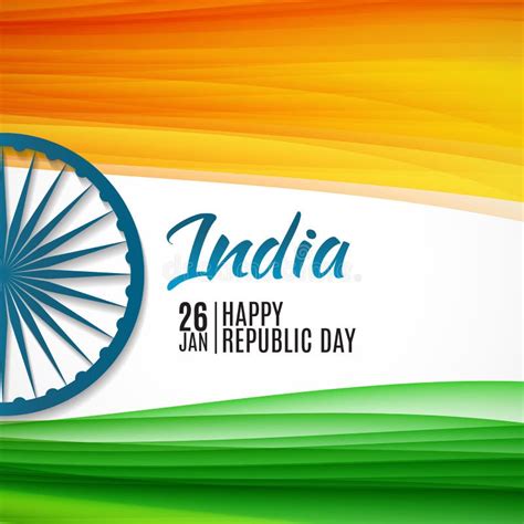 Happy India Republic Day26 January. Vector Illustration Stock Vector ...