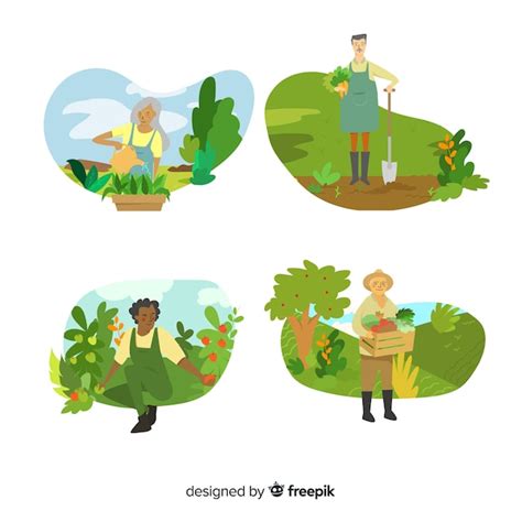 Free Vector | Flat design characters