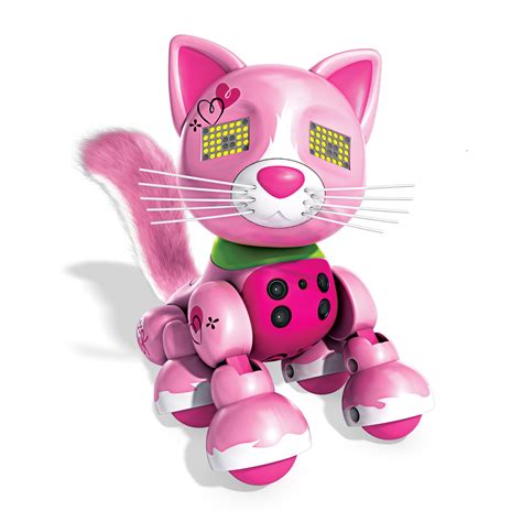 Zoomer Interactive Kitten Arista Robot Sensor Toy Kitty Cat Pet Light Sound Play | eBay