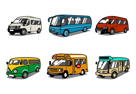 Free Minibus Vector - Download Free Vector Art, Stock Graphics & Images