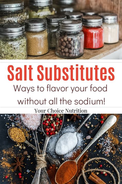 Salt Substitutes - Your Choice Nutrition