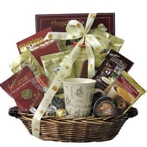 Coffee Holiday Gift Basket, Corporate Coffee Gift Basket