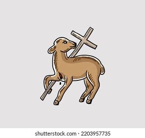 Lamb God Icon Symbol Art Vector Stock Vector (Royalty Free) 2203957735 ...