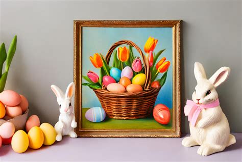 Easter Basket Painting Free Stock Photo - Public Domain Pictures