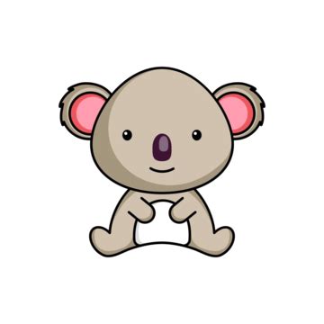 Vector Cute Koala Sticker Template Zoo Character Colorful Vector, Zoo, Character, Colorful PNG ...