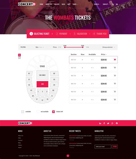 Concerto - Music Events & Tickets | Online web design, Music event ...