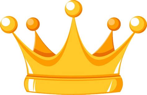 a yellow crown with three balls on it