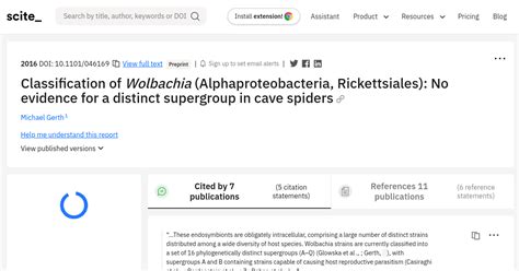 Classification of Wolbachia (Alphaproteobacteria, Rickettsiales): No evidence for a distinct ...