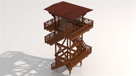 Wood Tower - 3D Model by zyed