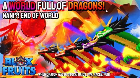 A WORLD FULL OF DRAGONS! Blox Fruits | DRAGON (IN STOCK) - YouTube