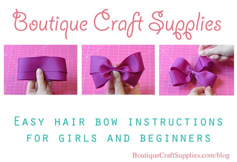 Easy hair bow instructions for girls - Boutique Craft Supplies