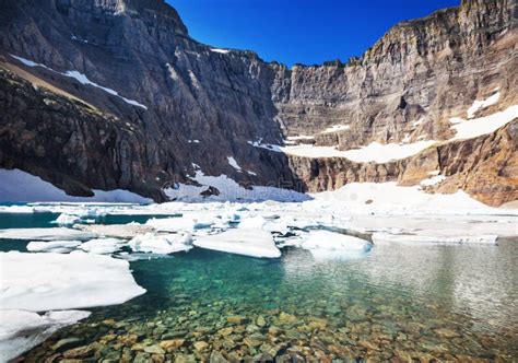 Iceberg lake stock photo. Image of lake, panorama, glacier - 190856192