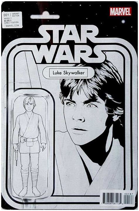 the star wars character luke sky walker is shown in this black and white advertisement for ...