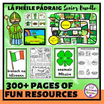 Lá Fhéile Pádraig Senior Bundle by Muinteoir Grace | TpT