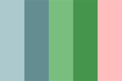 blue green pink Color Palette