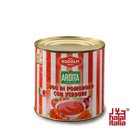 Rodolfi Sugo di Pomodoro con Verdure, Tomato Sauce with Vegetables 2.5kg Gan Teck Kar ...