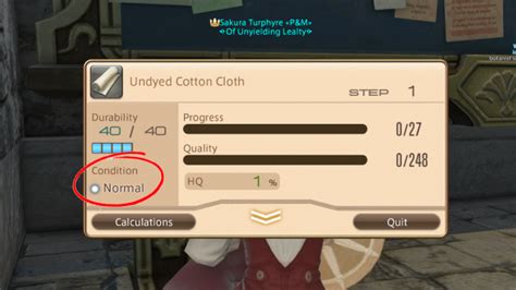 FFXIV Expert Crafting - Every condition and buff, listed