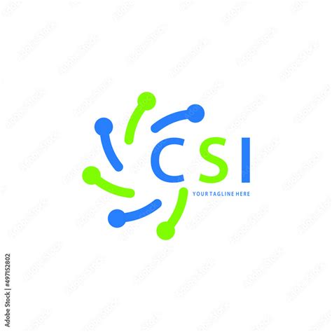 CSI logo design initial creative letter on white background. CSI vector ...