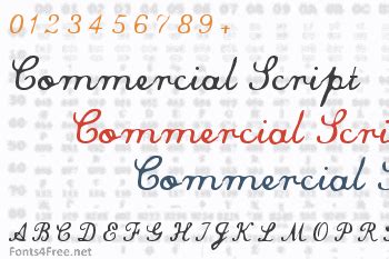 Commercial Script Font Download - Fonts4Free