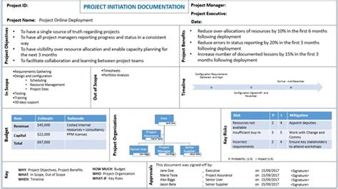 #1 Project Initiation Document Template (PMP) - PMITOOLS