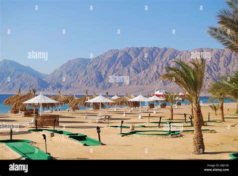 Hilton Nuweiba Coral Resort Hotel beach, Nuweiba, Sinai Peninsula ...