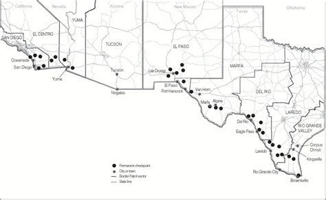 Border Patrol Checkpoints California Map – Map VectorCampus Map