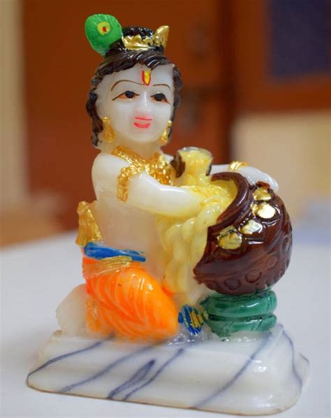SPLICE Lord Krishna Statue for Car Dashboard Decorative Showpiece - 10 cm Price in India - Buy ...