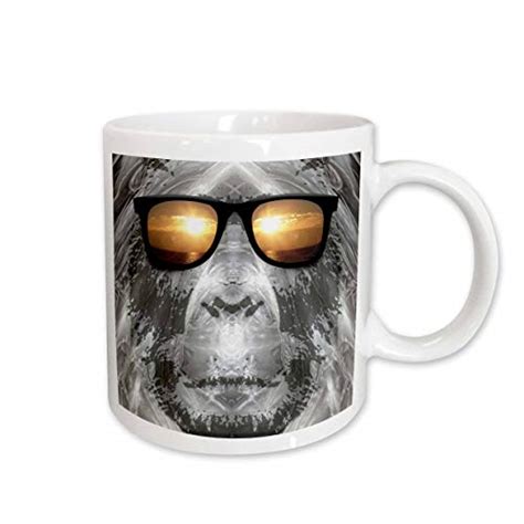 Bigfoot Gifts & Toys 3dRose Bigfoot in Shades or Sasquatch is Pictured in Style Wearing ...