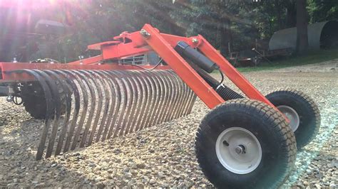 Atv Utv Pull type Driveway drag grader landscape rake DIY | Landscape rake, Tractor implements ...